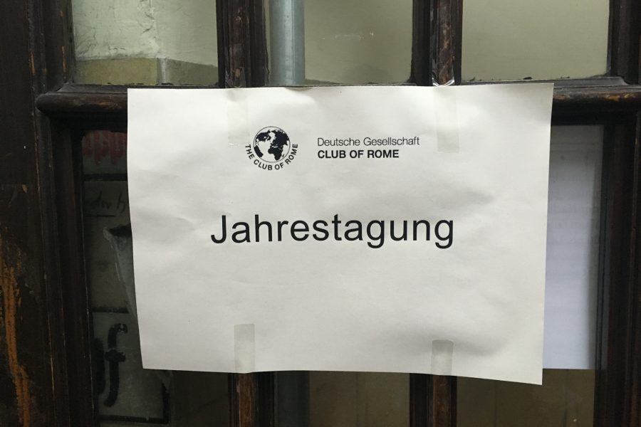 Jahrestagung Deutsche Gesellschaft Club of Rome: Politik als Prozess verste…